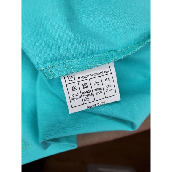 Vassari Los Angeles Mint White Button Long Collar Designer Short Sleeve Shirt - Picture 11 of 12